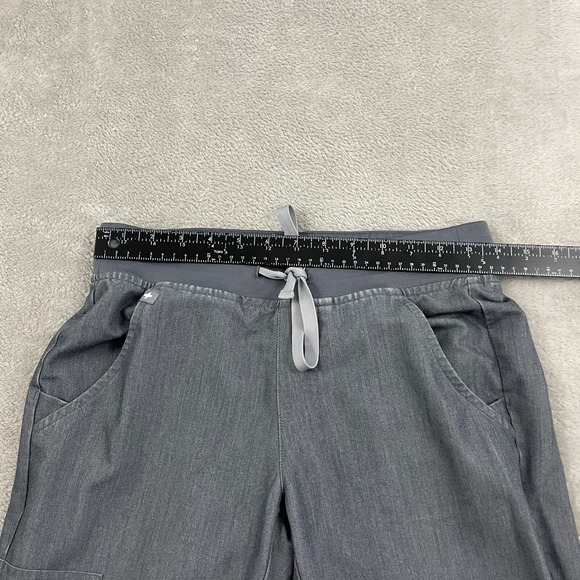 FIGS Zamora Jogger Scrub Pant Womens XS Gray Slim Fit Elastic Waist Pocket Nurse - Picture 13 of 15